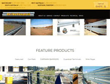 Tablet Screenshot of ontimeguardrail.com.au